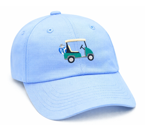 Golf Cart Blue BB Hat - Youth