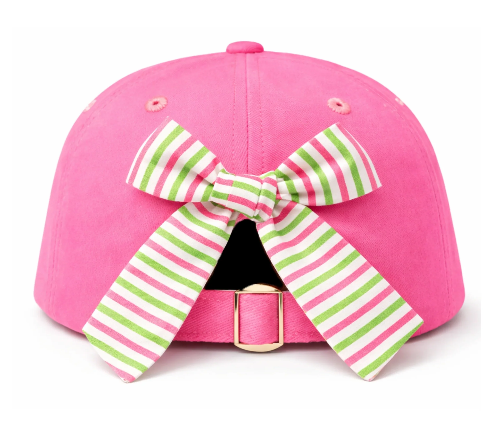 Tee Time BB Hat Pink w/Bow
