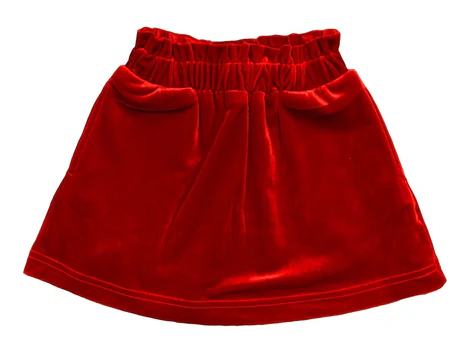 Red Velvet Skirt