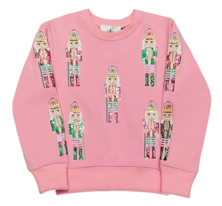 Pink and Teal Nutcracker Sweatshirt
