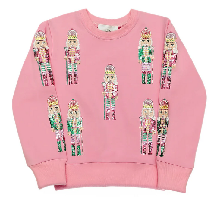 Pink and Teal Nutcracker Sweatshirt