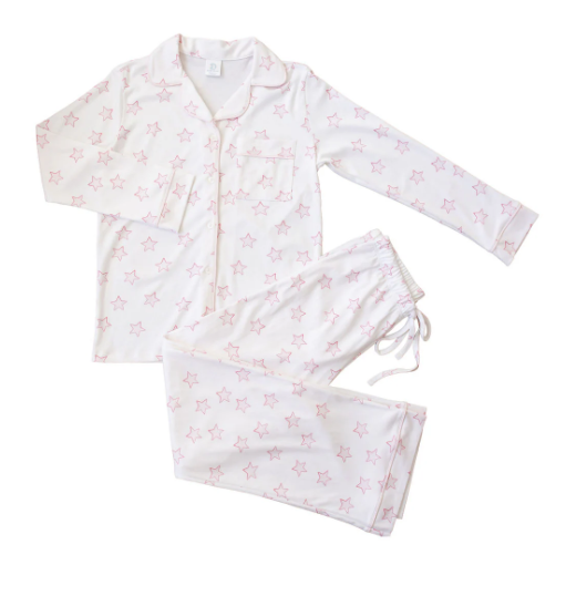 Celestial Linework Pink LS PJ Set