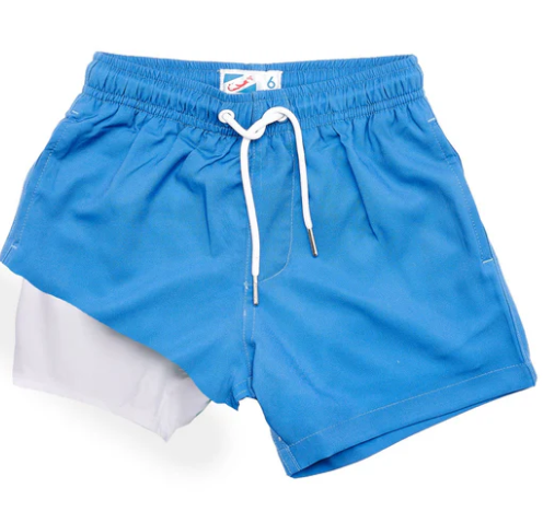 Navy to Shark Color Changing Swim Trunk