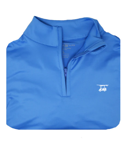 Ocean View Qzip Solid Regatta Pullover