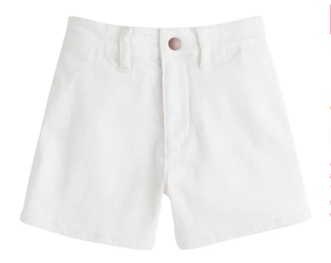 Ivory Denim Shorts