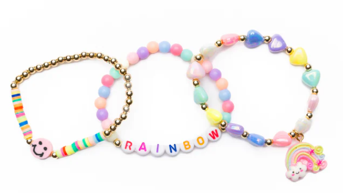 Rainbow Smiles Bracelet 3 PC Set