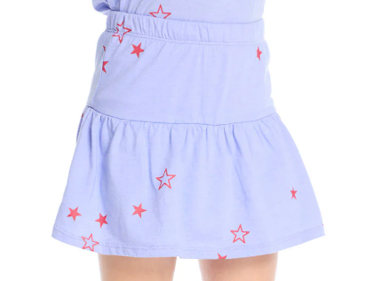 Blue Glitter Stars Skort