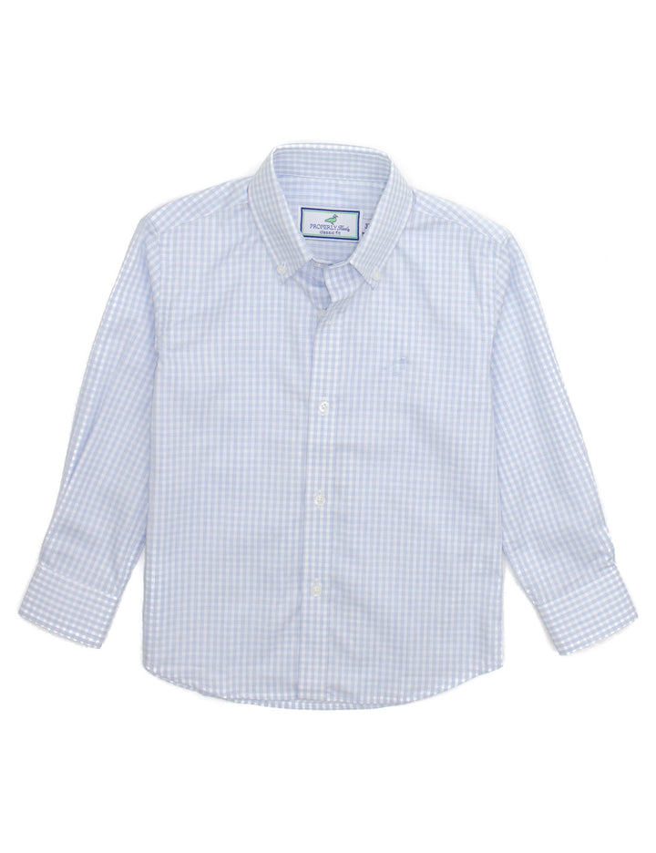 Cloud Check Park Ave Dress Shirt