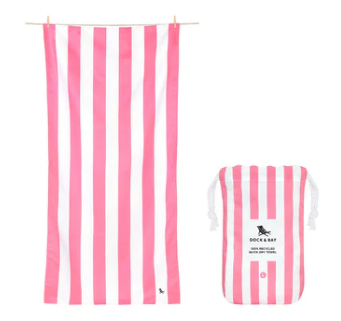 Quick Dry Towel Large - Phi Phi Pink