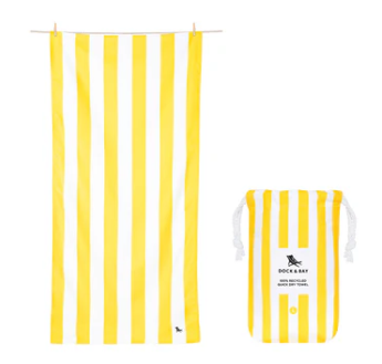 Quick Dry Towel Large - Boracay Yellow