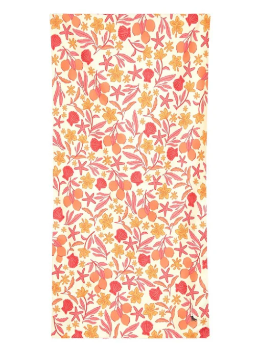 Quick Dry Towel Large - Tangerine Tide