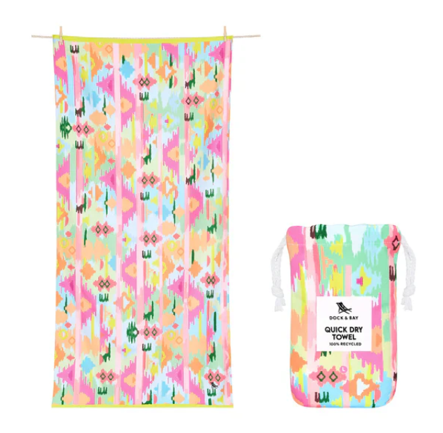 Quick Dry Towel Large - Ibiza Glow