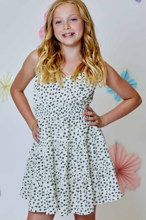 Cream Combo Dress