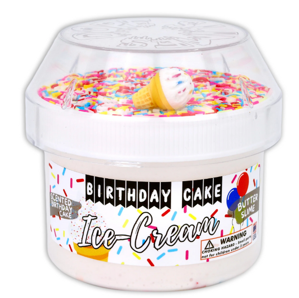 Birthday Cake Ice Cream Butter Textured
