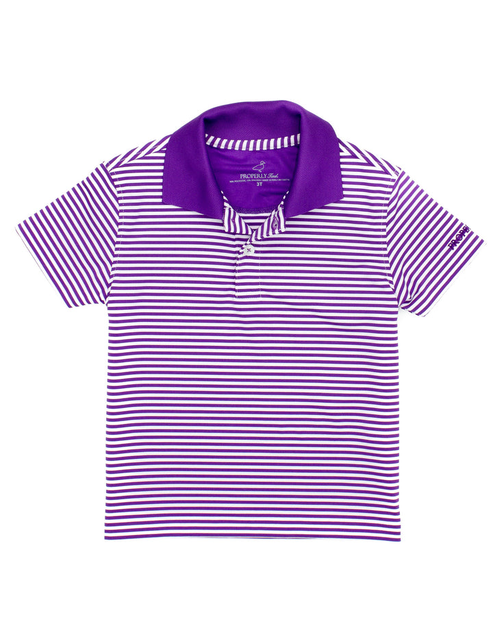 Purple Stripe Dallas Polo