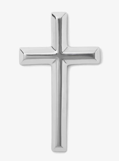 Silver Ceramic Cross