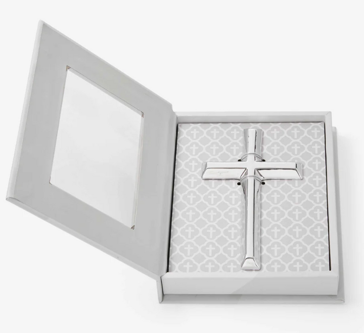 Silver Ceramic Cross