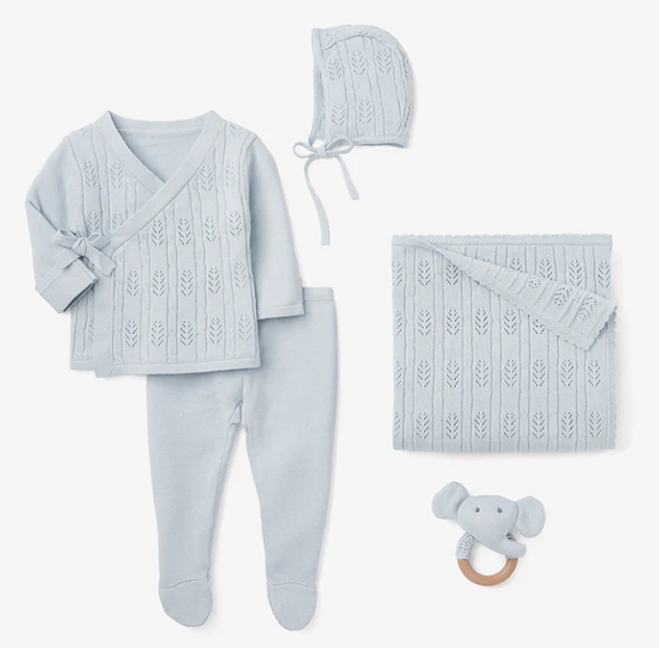 Cloud Blue Baby Layette Set w/Box