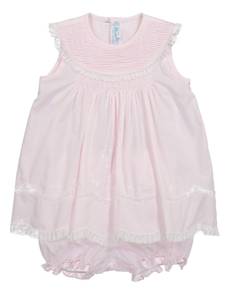 Pink Vintage Sleeveless Collar Dress