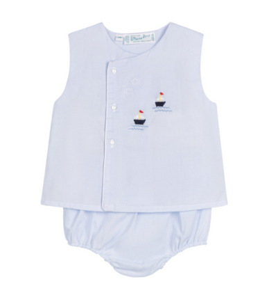 Blue Nautical Diaper Set