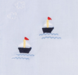 Blue Nautical Diaper Set