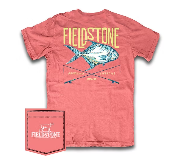 Pompano Logo Tee - Watermelon