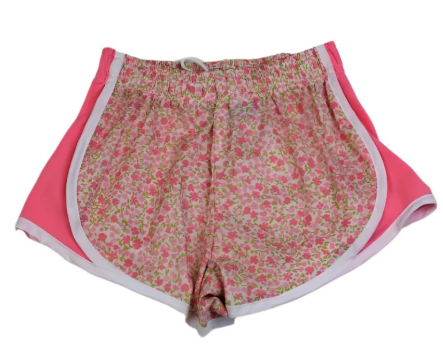 Pink Floral Short w/Pink Side