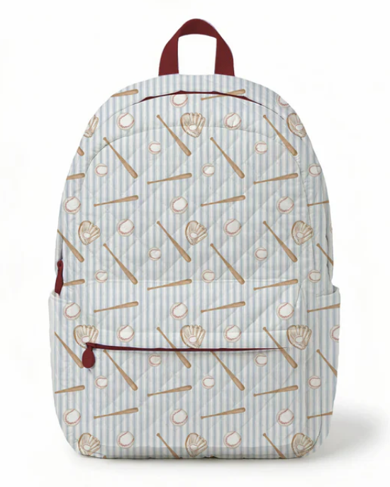 Baseball Quilted Backpack