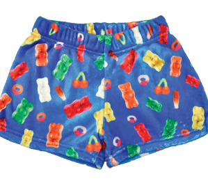 Haribo Toss Print Plush Shorts
