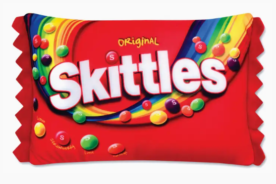 Skittles Candy Microbead Plush 12"