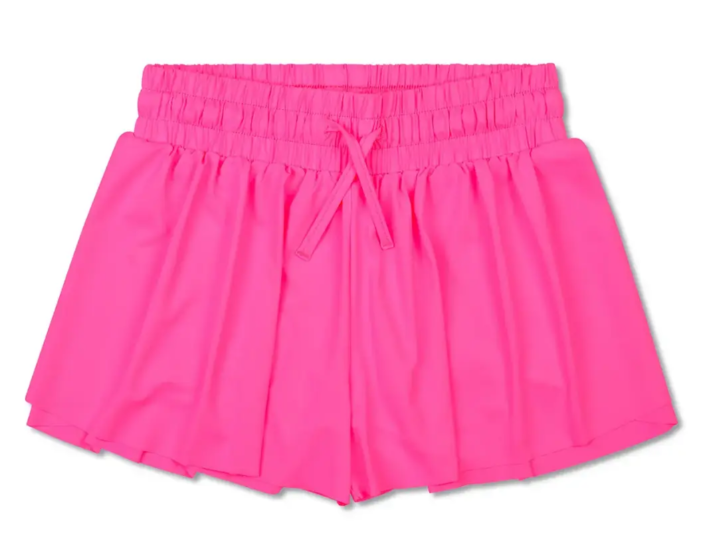 Bright Pink Butterfly Shorts