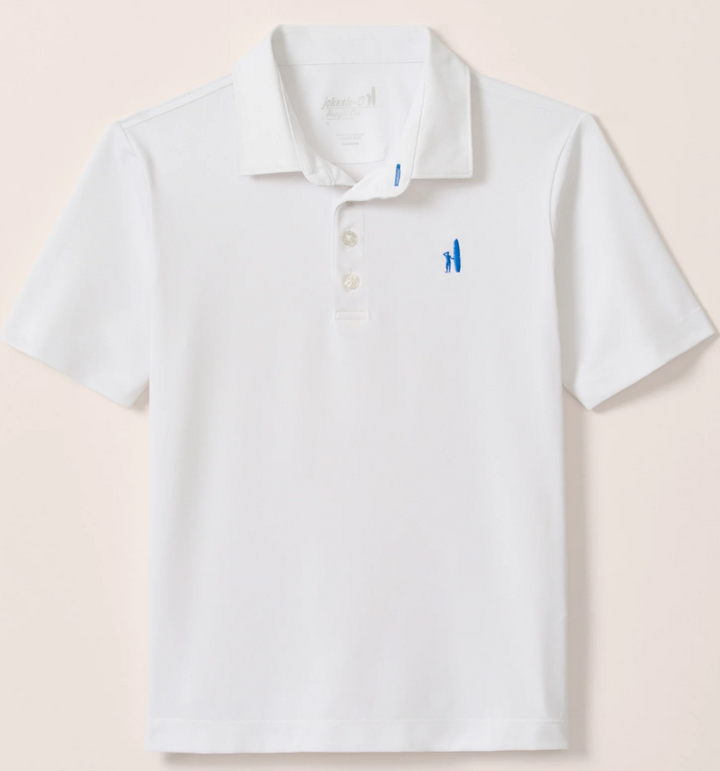 Stevie Perf Mesh White Polo