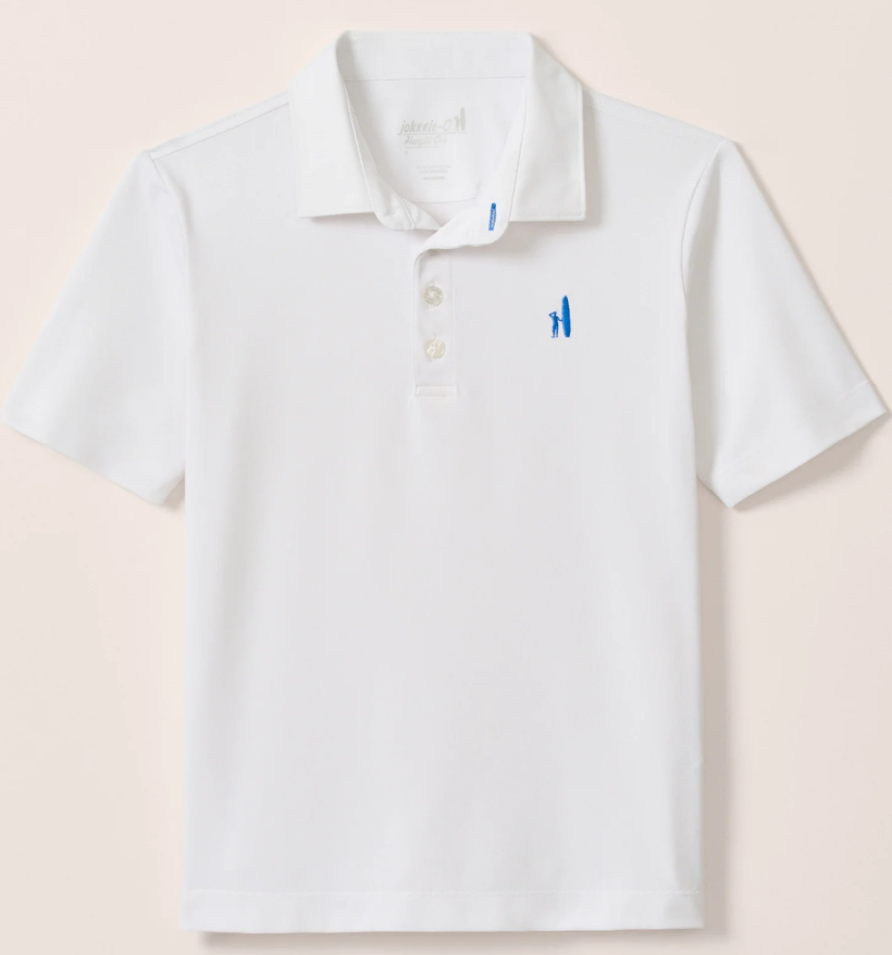 Stevie Perf Mesh White Polo