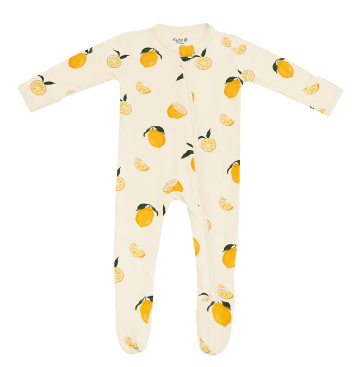Zip Footie - Lemon