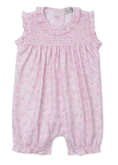 Country Gardens Pk Smocked Playsuit