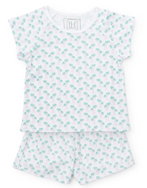 Emery Pink Palm Trees PJ Set - Toddler