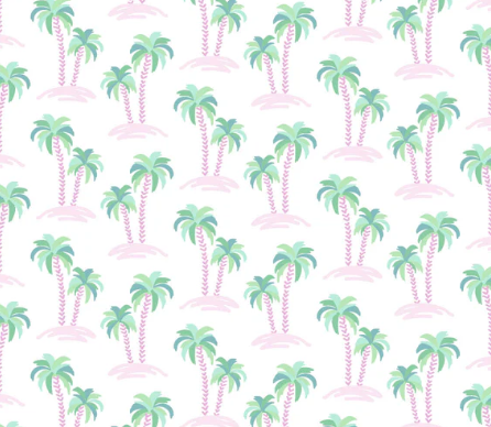 Emery Pink Palm Trees PJ Set - Toddler