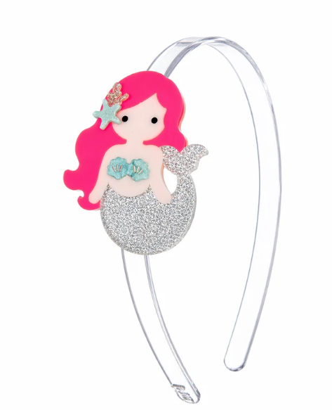 Mermaid Neon Pink Headband