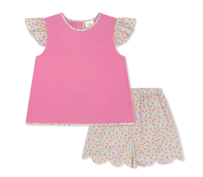 Channing Franklin Floral Short Set