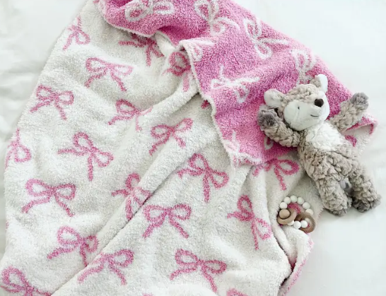 Bow Plush Blanket