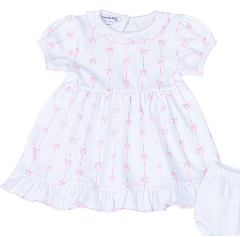 Amelia's Classic Pink Ribbon Dress