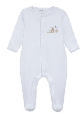 Bunny's Basket Footie - LT Blue