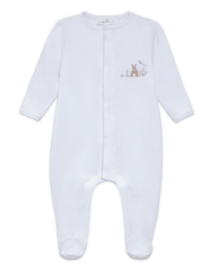 Bunny's Basket Footie - Pink