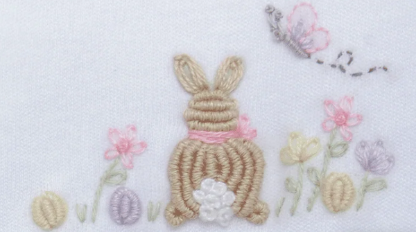 Bunny's Basket Footie - Pink