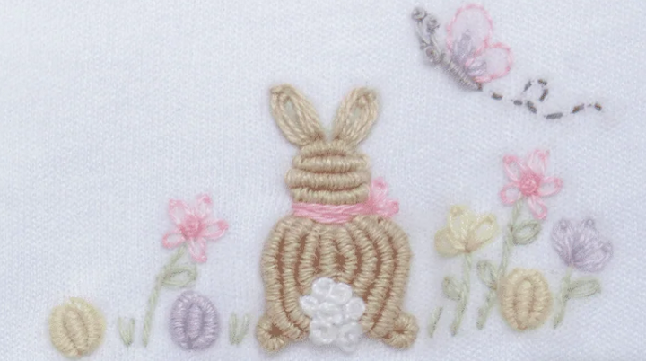 Bunny's Basket Footie - Pink