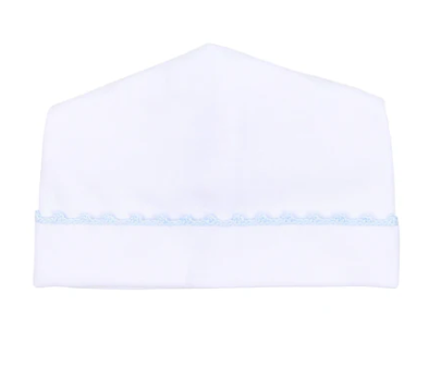 Baby Joy Blue Crochet Trim Hat