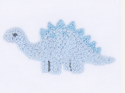 Baby Dino Zip Footie - LB