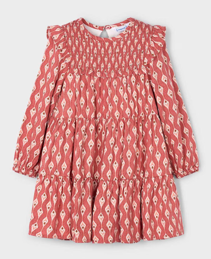 Tandoori Print Dress - Girls