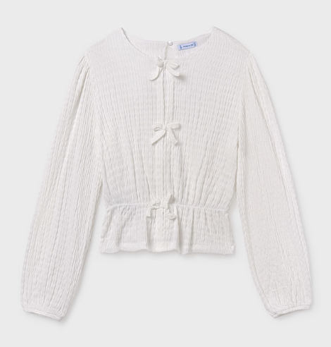 White Top w/Tie Bows