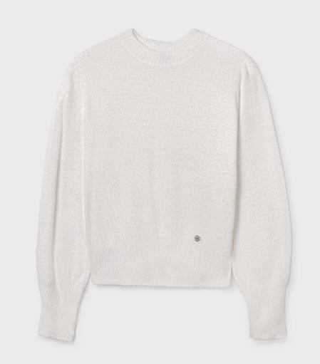 White Faux Fur Sweater